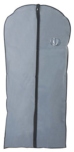 MSV 201 prowadnicowy Rękaw/worek na ubrania nie tkana, polipropylen, szare/czarne, 60 x 135 x 0,1 cm 1667/201