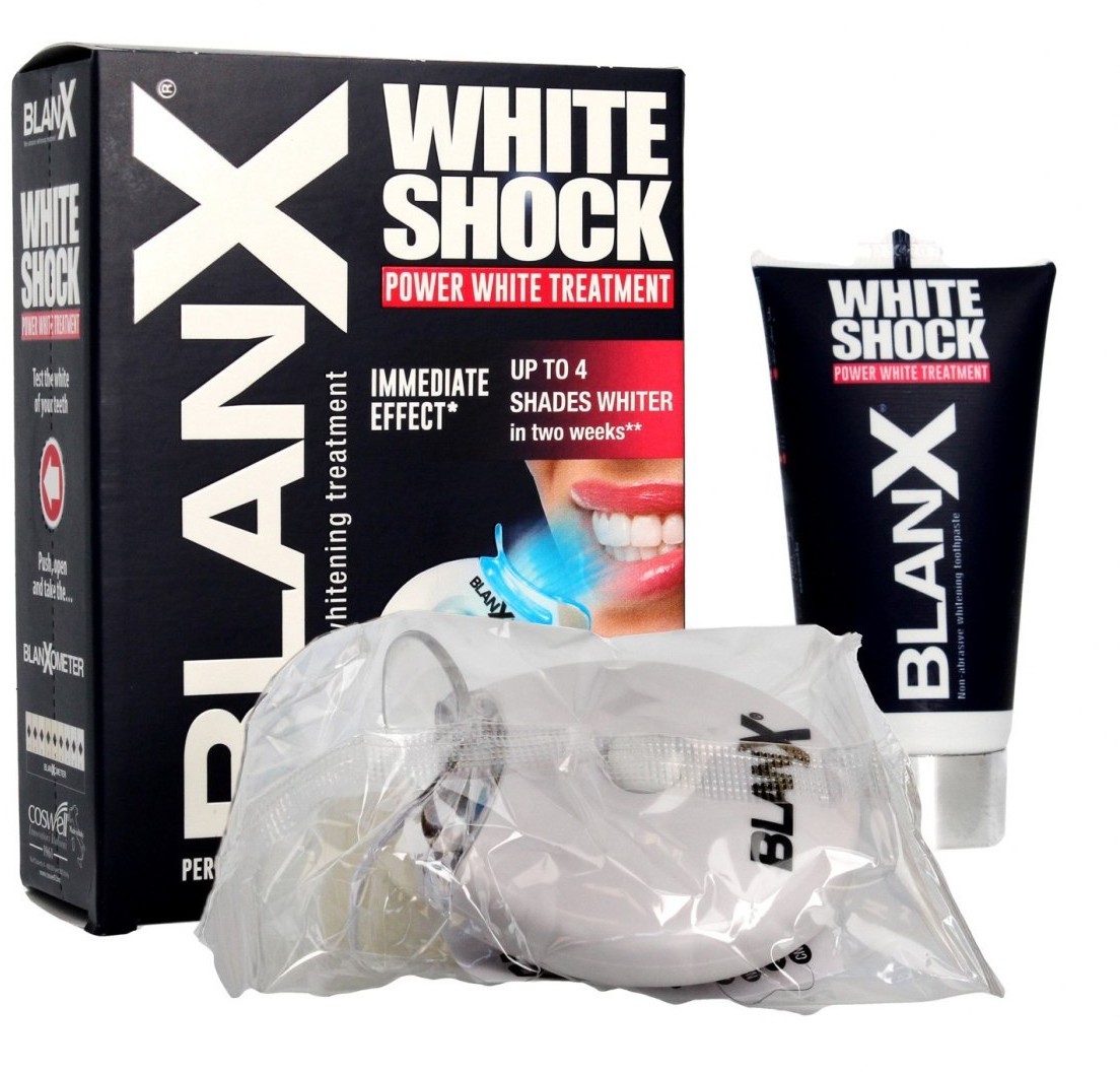 BLANX Blanx White Shock Intensywny System wybielający zęby (pasta 50ml+lampka led) 100745
