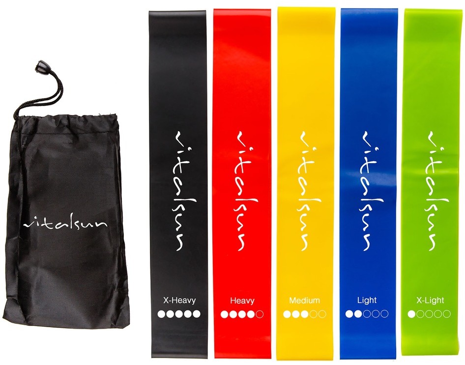 Zestaw 5 Gum Do Ćwiczeń Taśmy Fitness Gumy Oporowe