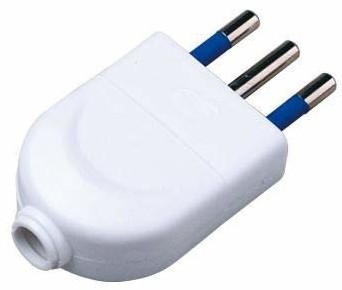 Techly 2P + T 10A White Plug 300163