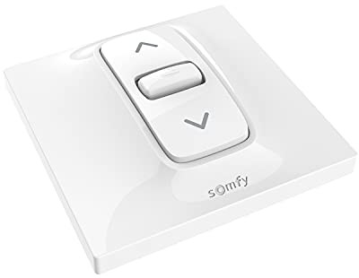 somfy Somfy 1870881 - Przewodowy przełącznik ścienny z stałą pozycją Inis do rolet silnikowych lub żaluzji | do sterowania 1 silnikiem przewodowym 1870881