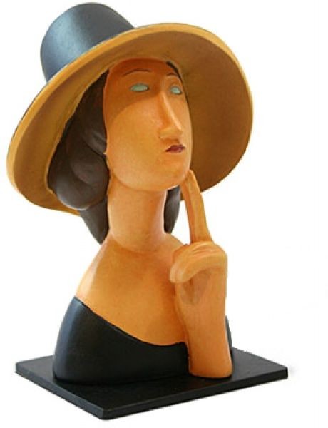 Parastone Figurka - Jeanne Hebuterne z obrazu AMADEO MODIGLIANI Kobieta w słomkowym kapeluszu (1918) (MO03)