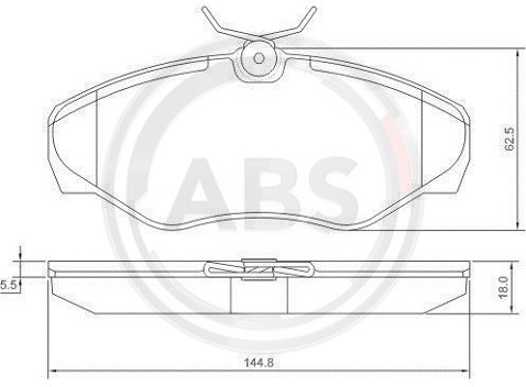 A.B.S. Klocki hamulcowe - komplet 37287