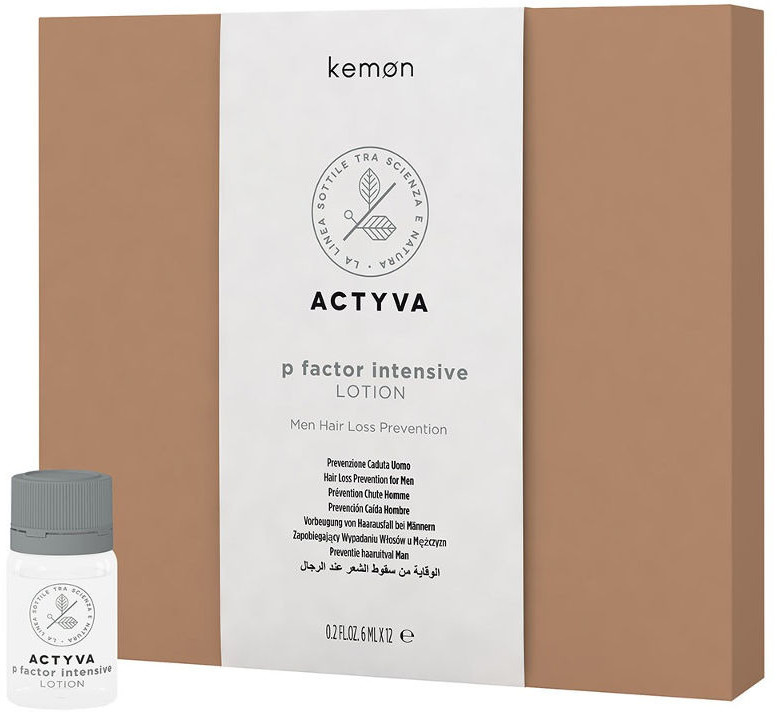 Kemon P FACTOR LOTION Uomo Kuracja zapobiegająca wypadaniu włosów dla mężczyzn, 12x6ml