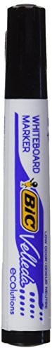 BIC 452078 markery Whiteboard Velleda średni końcówką, czarny 452078