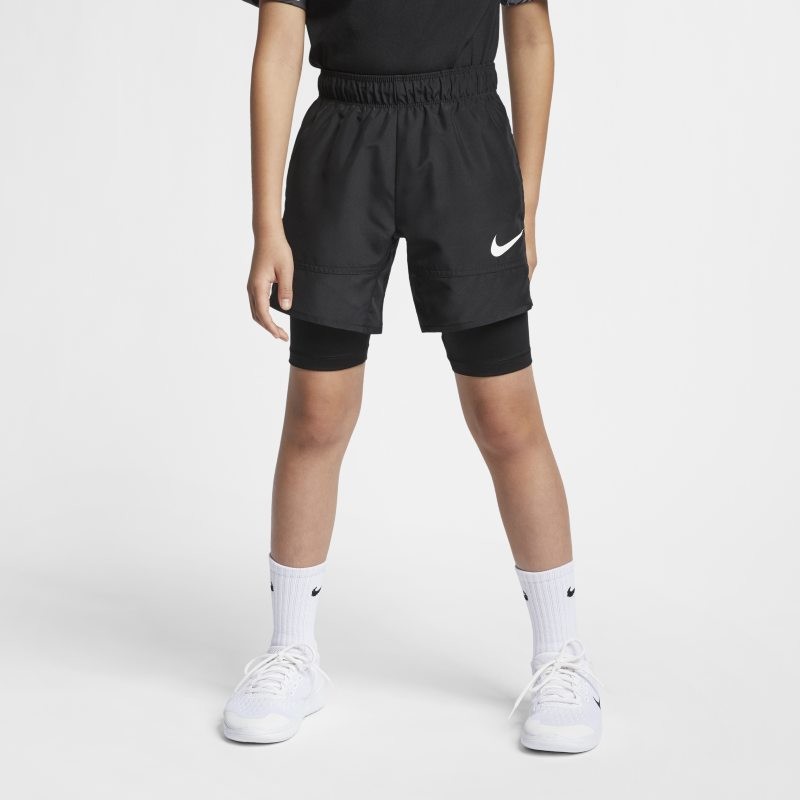 Nike Hybrydowe spodenki treningowe dla dużych dzieci (chłopców) Czerń AQ9491-011