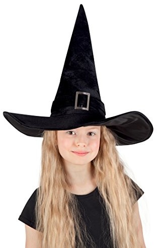 Boland Chapeau sorcire welurowe (adulte ET enfant), w rozmiarze uniwersalnym, czarny 00157