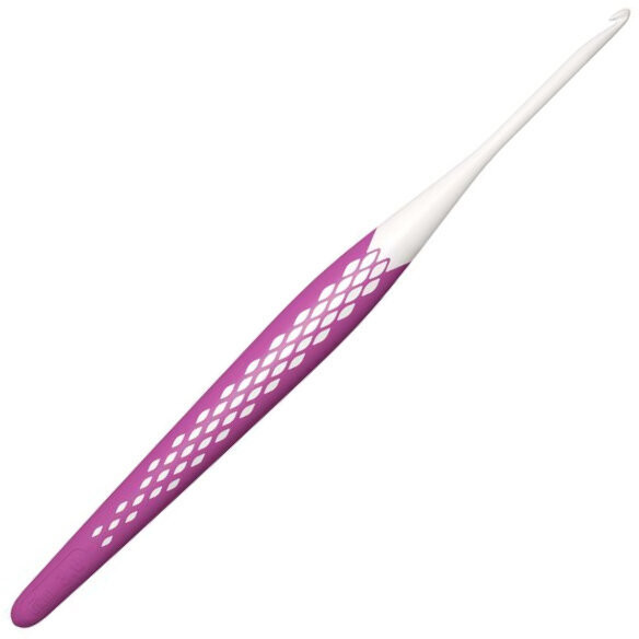 PRYM Crochet Hook For Wool Ergonomics 16cm / 3mm Pink