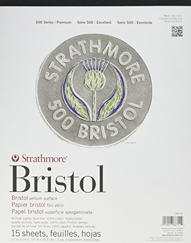 Strathmore 500 Bristol 2ply Velin 11 X 14 Pad 580-62