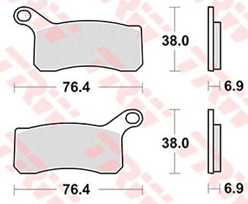 TRW Automotive Aftermarket mcb824si okładzina hamulcowa do motocykli MCB824SI