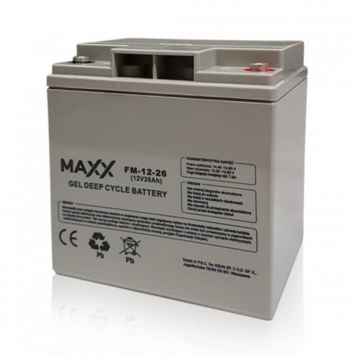 MAXX Akumulator żelowy FM-26-12 26Ah 12V FM-26-12