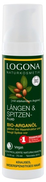 Logona Fluid z bio-olejem arganowym do pielęgnacji zniszczonych końcówek 173 190