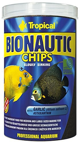 Tropical bionautic Chips paszy Chips dla małych i średnich firm oraz wody morskiej ryby, 1er Pack (1 X 1 L) M-011