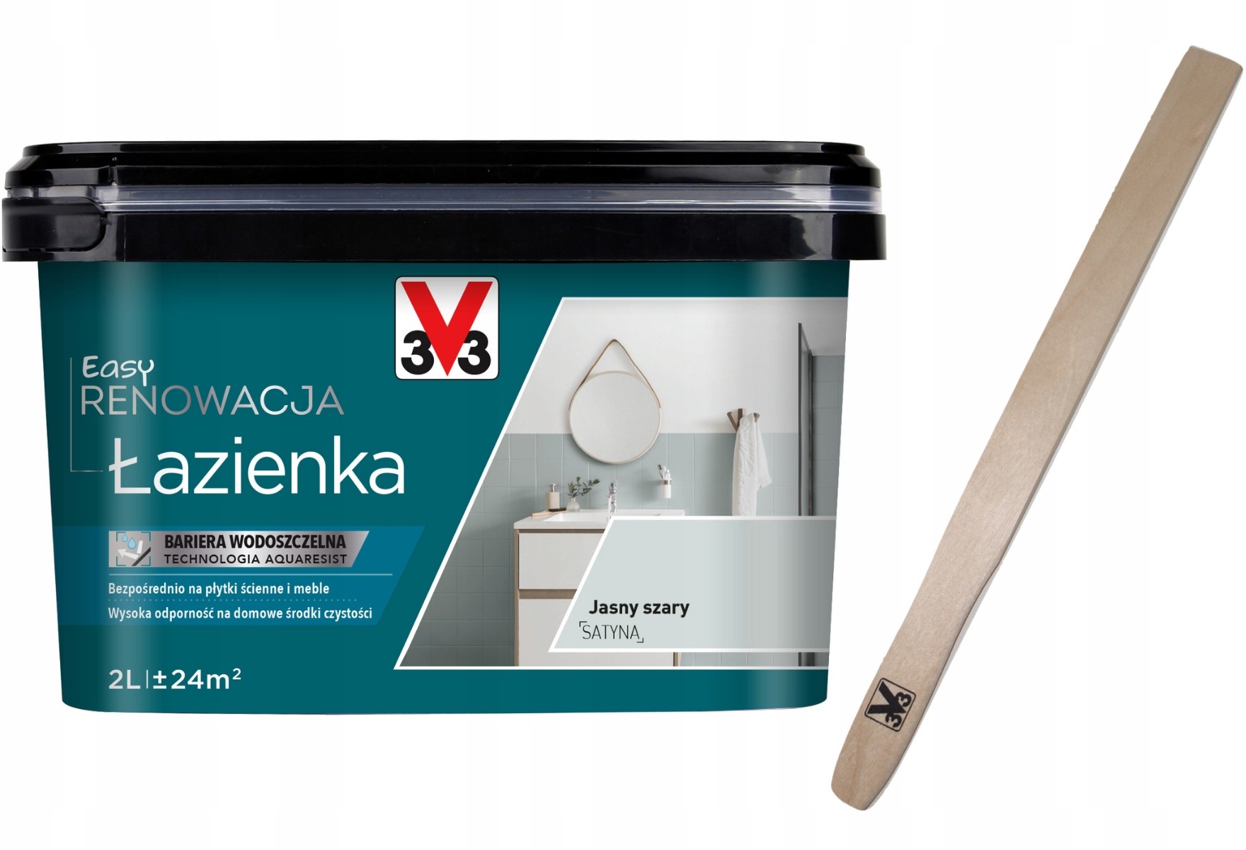 V33 Easy Renowacja Łazienka Jasny Szary 2L