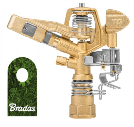 MW Power Mosiężny zraszacz pulsacyjny obrotowy regulowany sektorowy 360° GW3/4" 35m 0154 GKV604424SGW