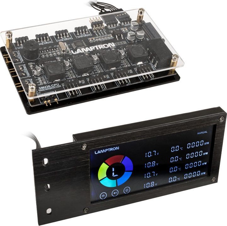 Lamptron Lamptron SM436 Wentylator RGB PCI i kontroler LED LULS-321