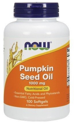 Now Foods Pumpkin Seed Oil (Olej z pestek dyni) 1000mg 100 kaps. NW411