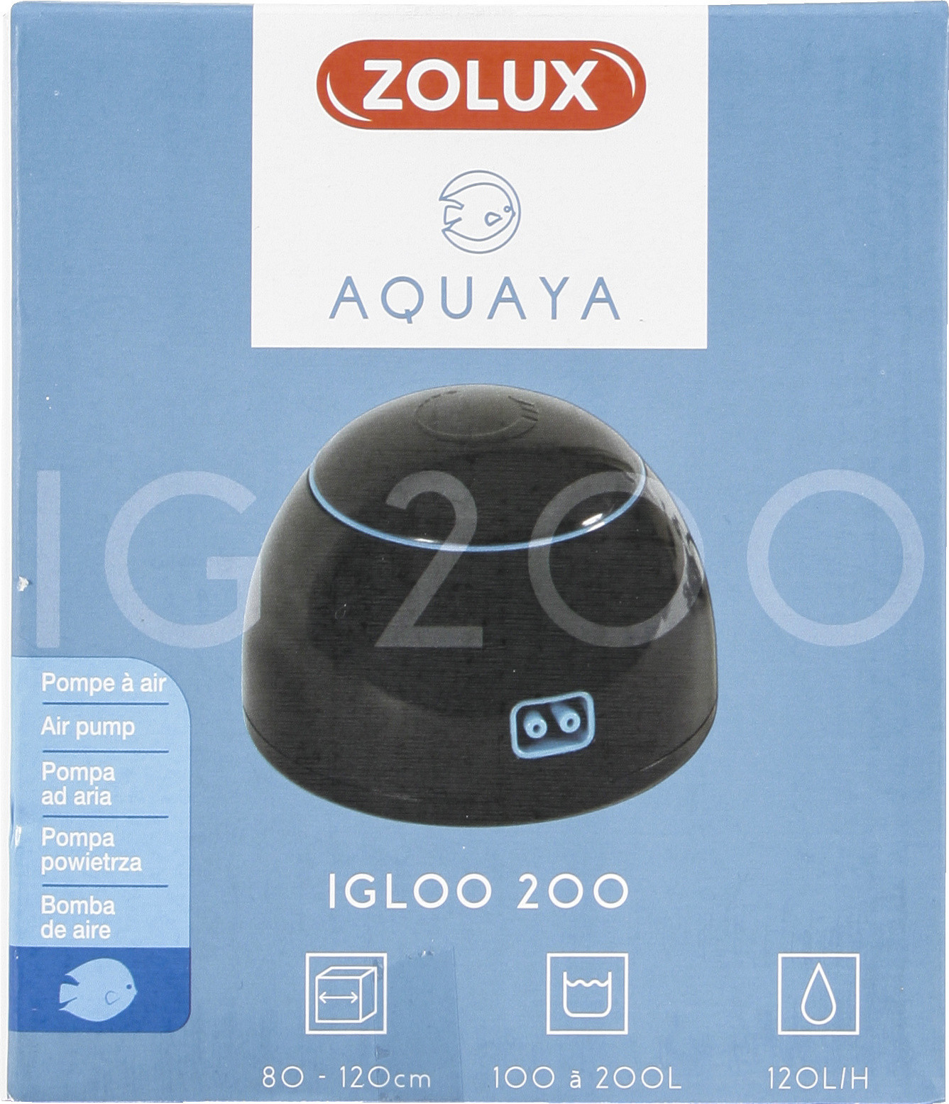 Zolux AQUAYA Igloo 200 kol czarny 320753