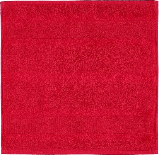 Cawo Ręcznik Noblesse II gładki 30 x 30 cm czerwony 1002 30/30 203