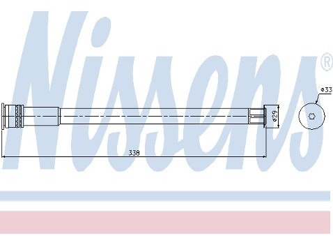 NISSENS Osuszacz, klimatyzacja 95405
