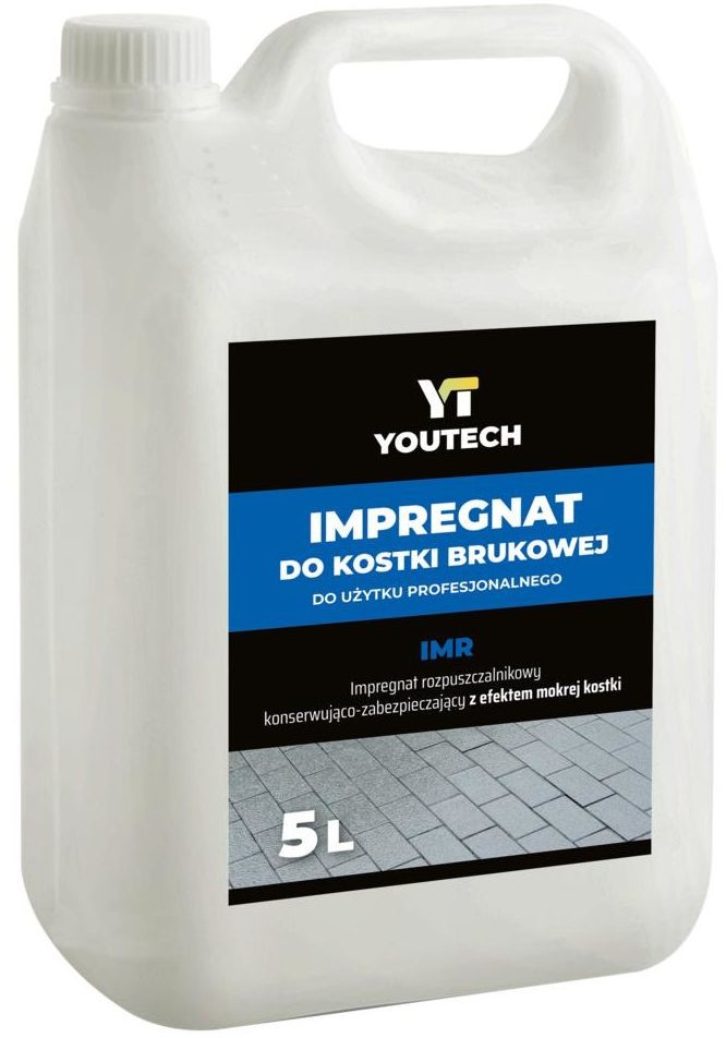 YOUTECH Impregnat do kostki brukowej z efektem mokrej kostki rozpuszczalnikowy 5 litrów Youtech