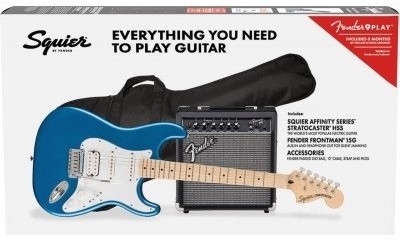Fender Affinity Stratocaster HSS MN LPB komplet