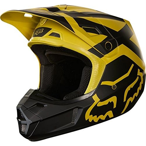 Fox Kask  V2 Preme Żółty, l, żółty (Dark Yellow) 19528-547-L