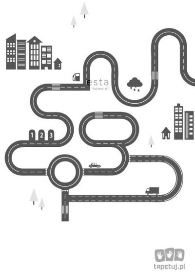 Esta Home Fototapeta na flizelinie czarno biała w ulice 158835_opcje