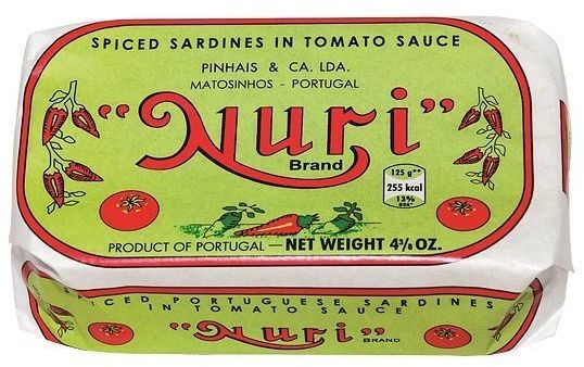 Nuri Sardynki portugalskie pikantne w pomidorach i oliwie z oliwek NURI 125g 938-uniw