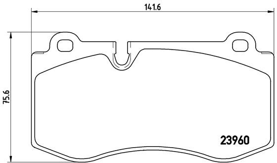 BREMBO Zestaw klocków hamulcowych, hamulce tarczowe P 50 074X P 50 074X