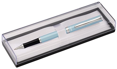 Pentel srebra wysokiej próby Gel Ink Roller, z nasadką ochronną, błękitny K611S-A COF