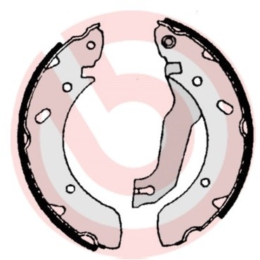 BREMBO Zestaw szczęk hamulcowych S 30 504