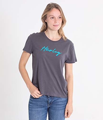 Hurley Hurley Damska koszula W Billie Script Perf Gf Crew szary szary XS 3HCZ8582