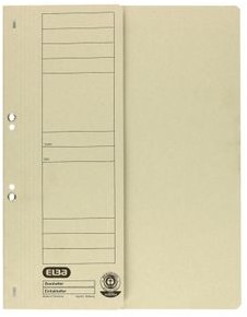 Elba Skoroszyt oczko A4 1/2 szary 21451GR BX5356