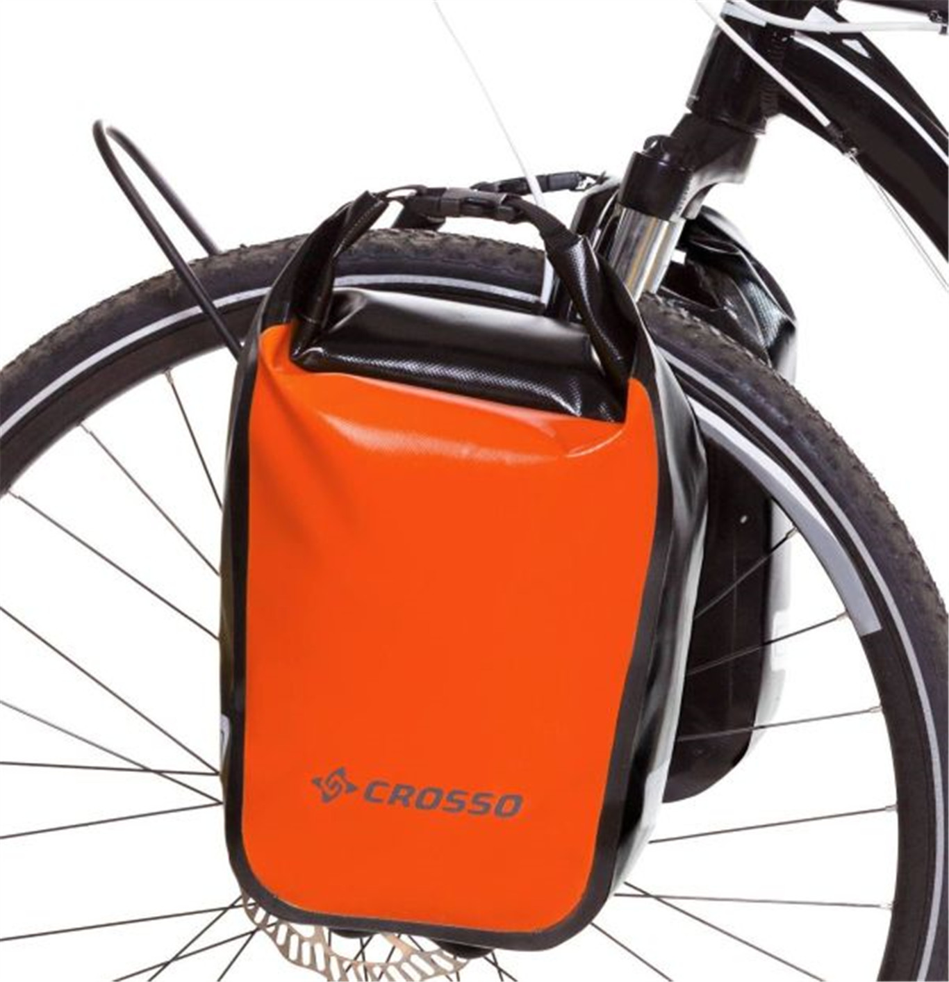 Crosso Sakwy Dry Small Adventure pomarańczowy / Montaż: uniwersalne / Pojemność: 30 L CO1010C.30.84