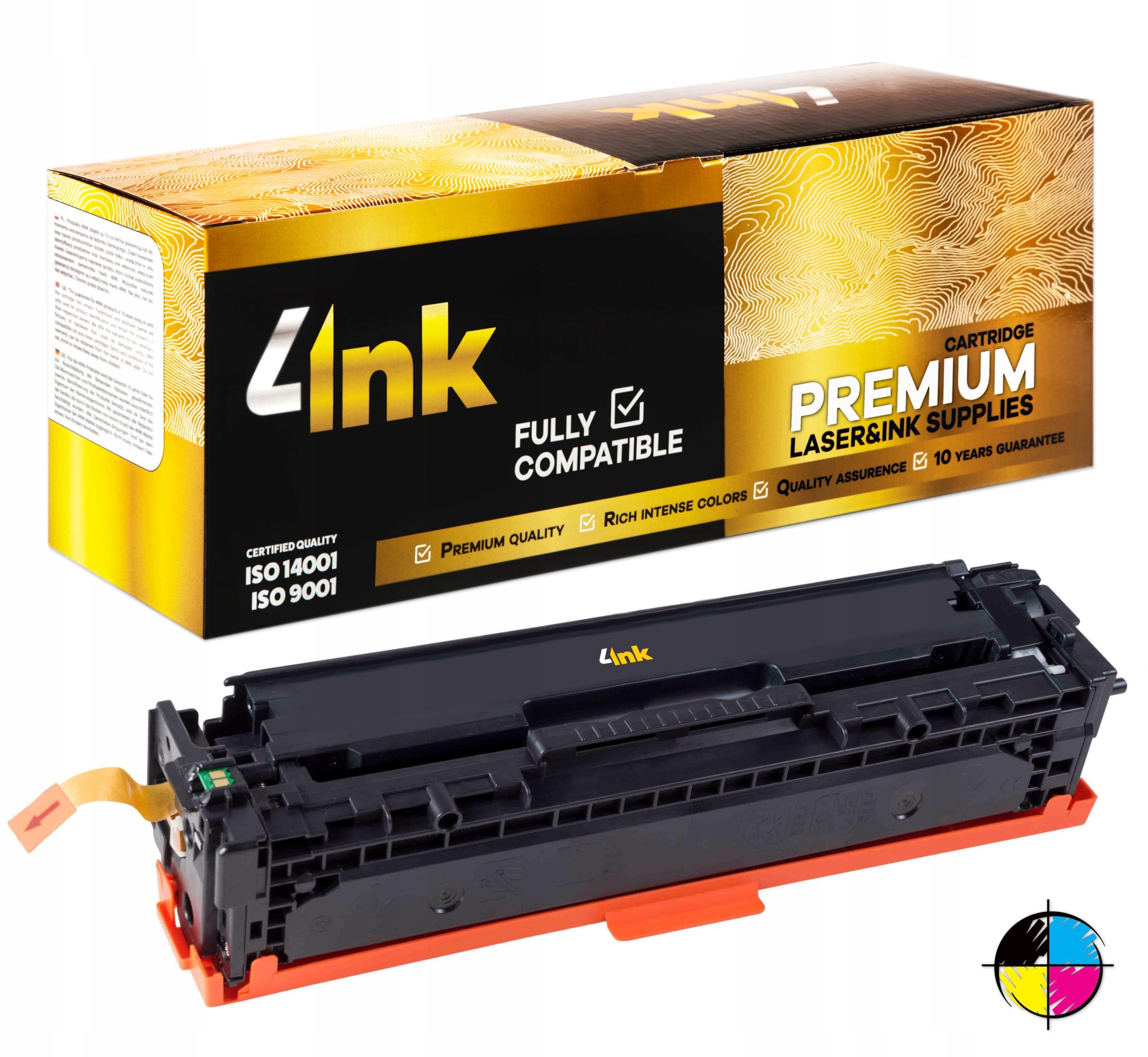 4x Toner 4INK | Hp 131A | CF210A | Premium | Cmyk