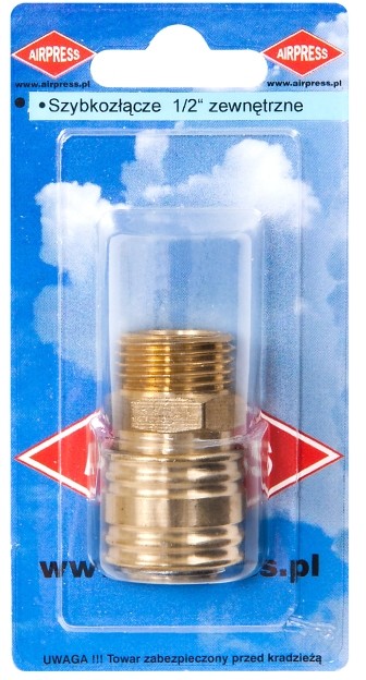AIRPRESS Szybkozłącze 1/2 cala zewnętrzne