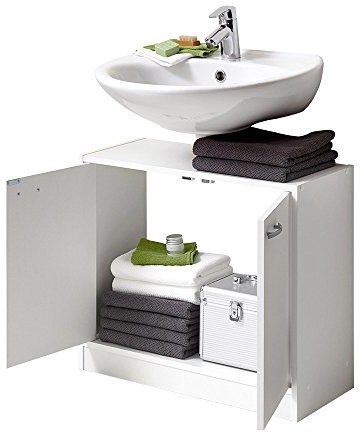 Unbekannt FMD meble 935  001 Marbella szafka pod umywalkę, drewno, biały, 63.7 x 28.1 x 55 cm 935-001