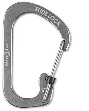 Nite Ize karabińczyk Carabiner Slide Lock, srebrny, 2, Ni-csl2 11-R6 NI-CSL2-11-R6