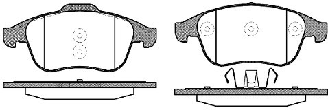 RoadHouse Zestaw klocków hamulcowych, hamulce tarczowe 21350.10