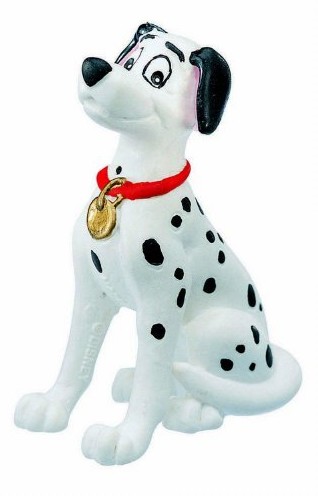Bullyland 12513  figurka do gier, Walt Disney 101 Szary, Różowy, Pongo, ok. 6,5 cm 12513