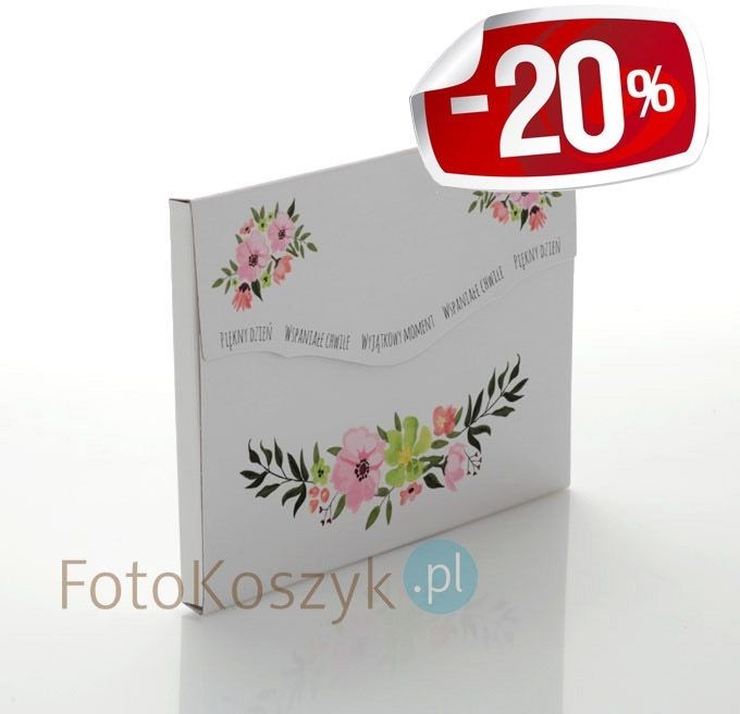 Grubsza teczka Kwiaty na zdjęcia 15x21