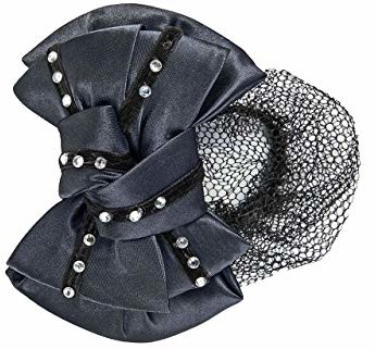 HKM Sports equipment HKM Siatka na włosy syntetyczne diamentami, m, czarny