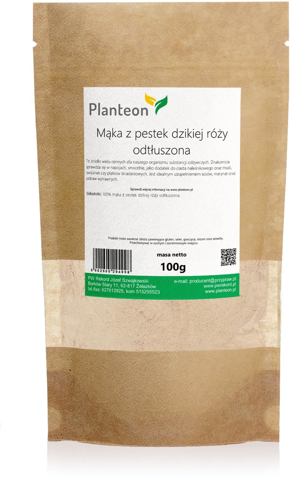 Planteon Mąka z pestek dzikiej róży odtłuszona 5kg 2-0098-12-6