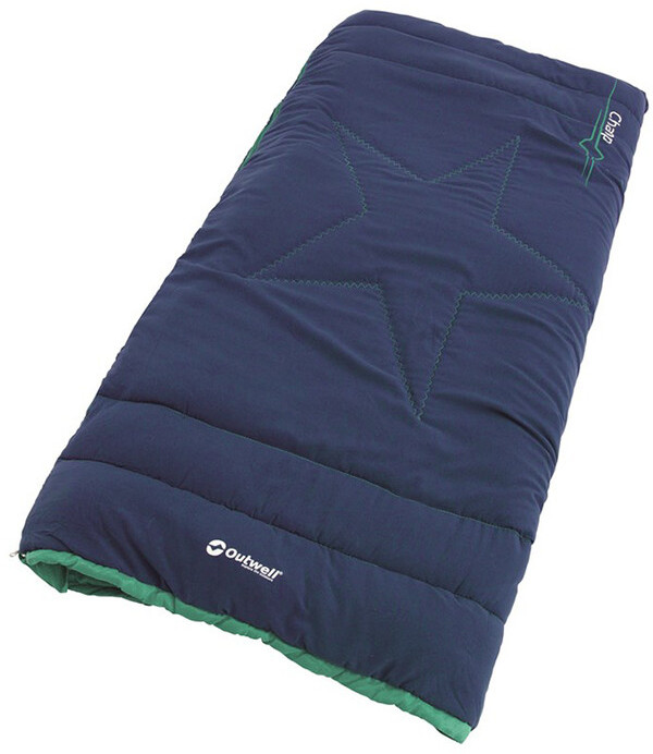 OUTWELL Champ Sleeping Bag Kids, ocean blue Left Zipper 2021