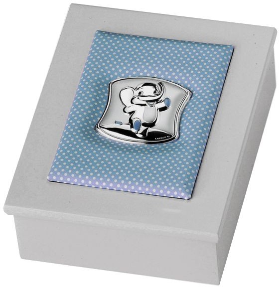 valenti Szkatułka dziecięca | Rozmiar: 13.5x10 H 4.5 cm | Kolor: Niebieski | SKU: V21066C