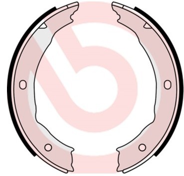 BREMBO Zestaw szczęk hamulcowych, hamulec postojowy S 61 540