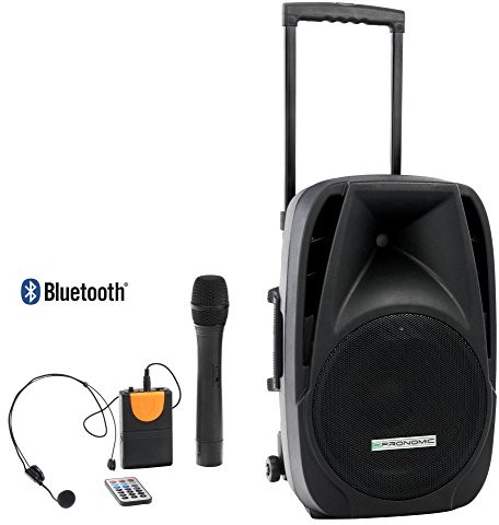 Pronomic pronomic 00036613 ph12aw wiertarka Aktywny Box, walizka na kółkach Box, Speaker, RMS, 5 godzin Czas pracy, Bluetooth, odtwarzacz MP3/SD/USB) w zestawie mikrofon, radiowe Zestaw słuchawkowy, pilota zda 00036613