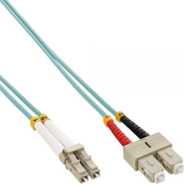 InLine Patchcord światłowodowy LC/SC 50/125m OM3 5m 88645O 88645O