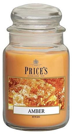 Price's Candles Prices Candles Świeca w szklanym słoju Bursztyn 630 g